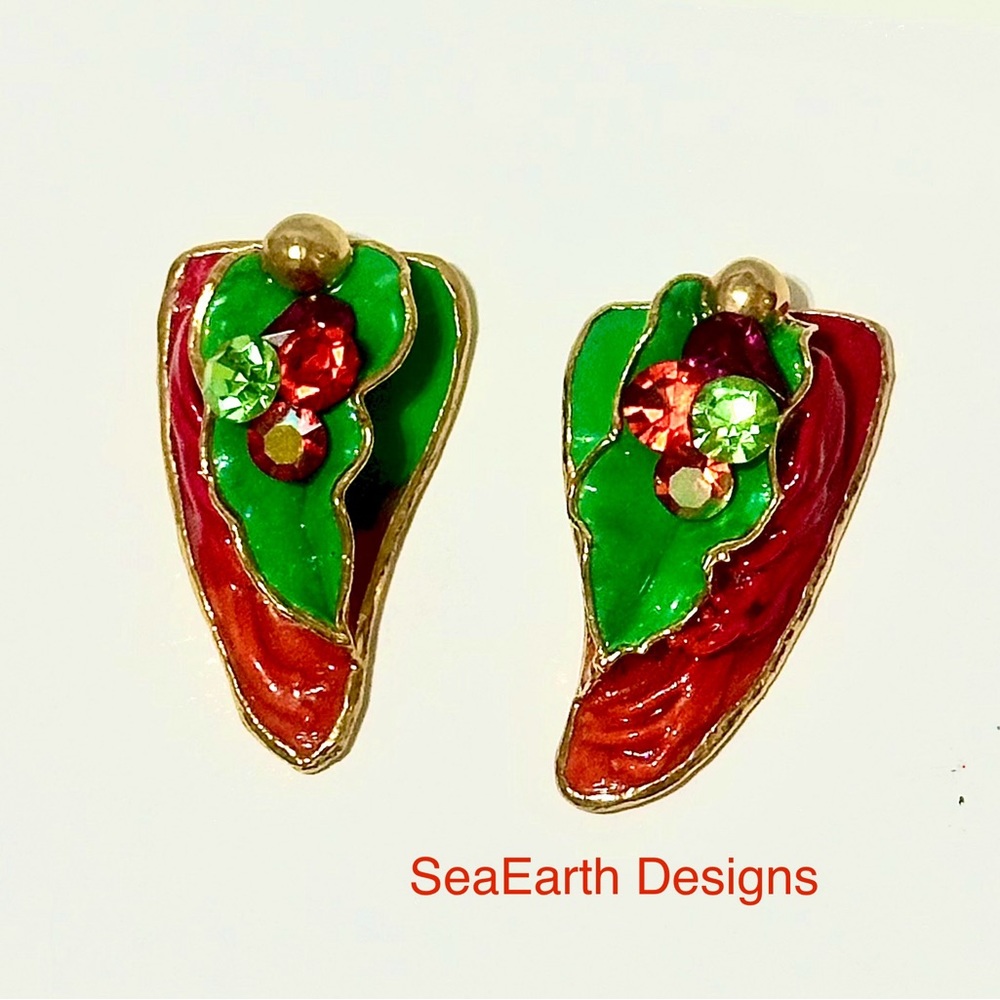 Vintage Signed Amy Lacombe Earrings